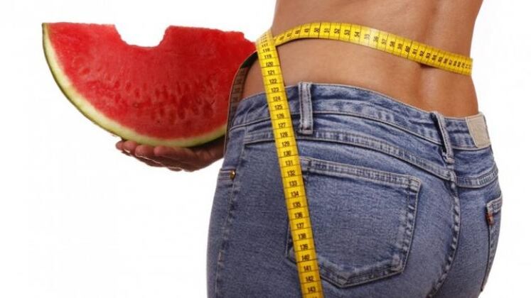 losing weight on a watermelon diet